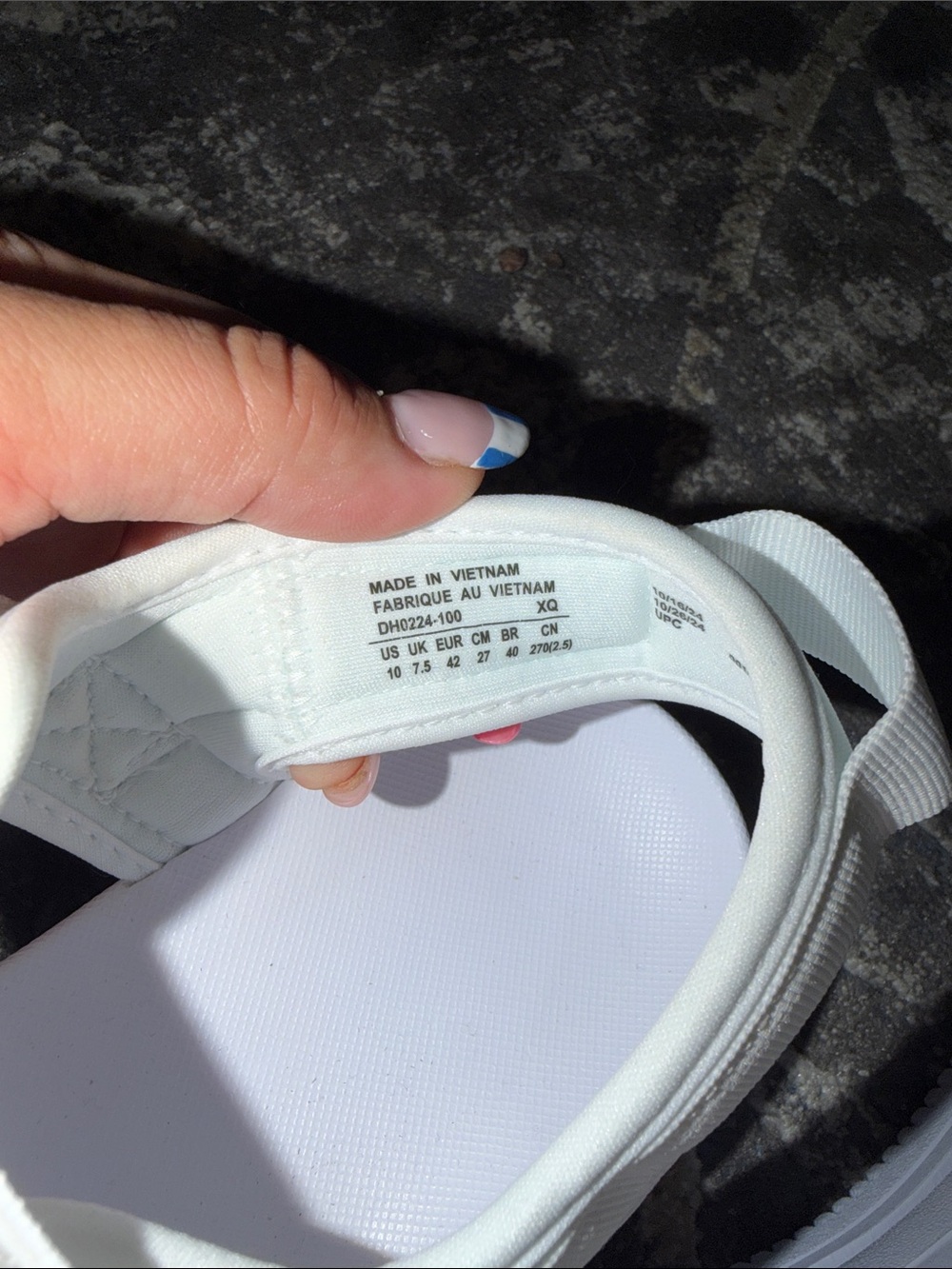 Nike Women’s Icon Classic 4 strap platinum Triple white sandals size 10 DH0224 - Picture 5 of 8